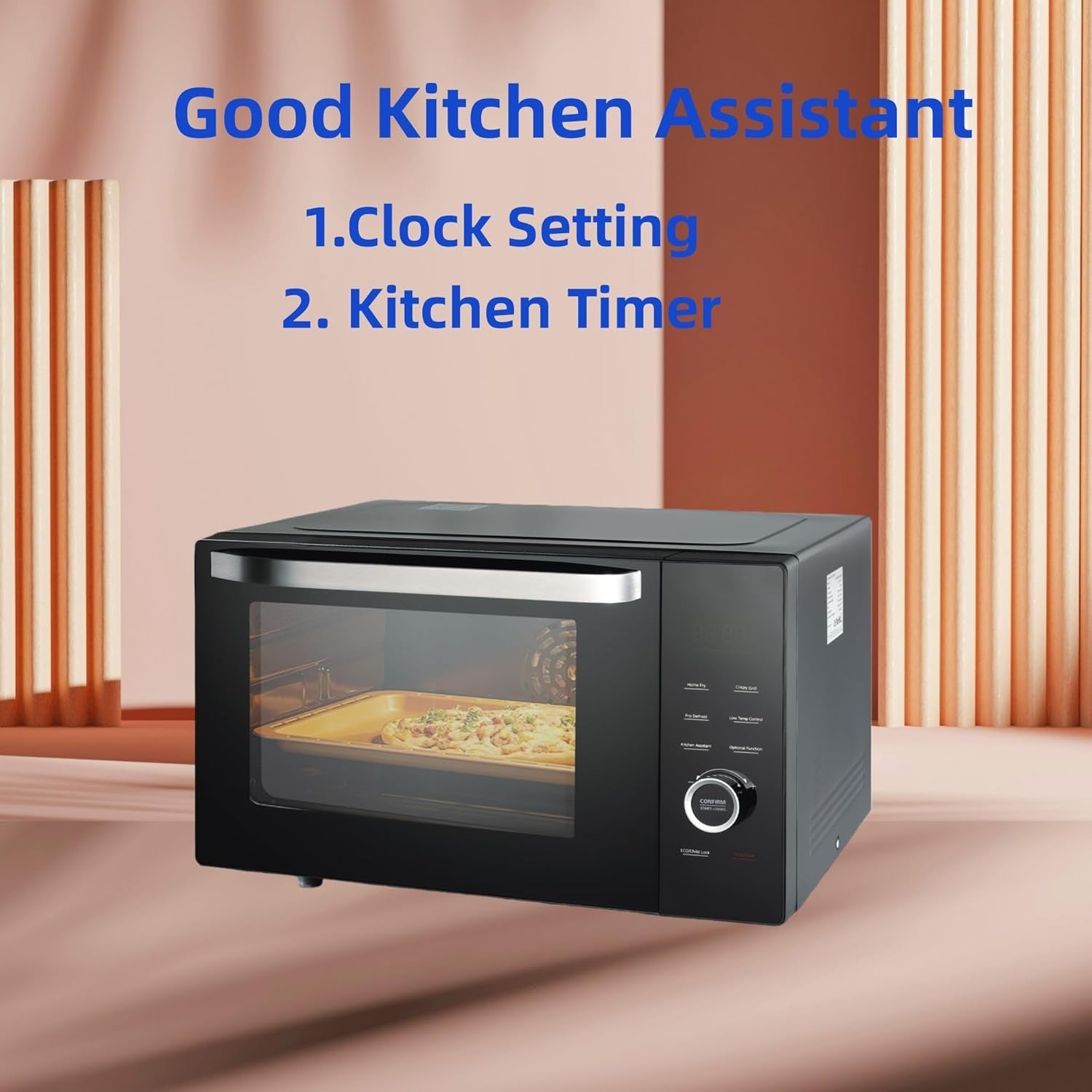 Smad 34L Combination Microwave Oven 1000W Microwave 2400W Grill/Convection