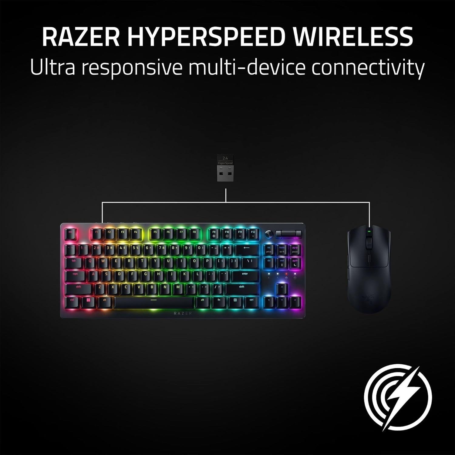 Pro Wireless Gaming Mouse Ultra Fast Sensor Long Battery Esports Performance