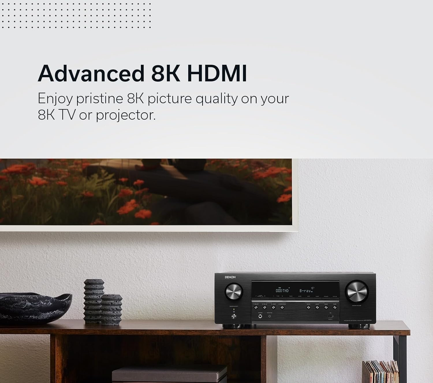 5.2-Channel 8K AV Amplifier Dolby TrueHD DTS-HD Wi-Fi Bluetooth Alexa