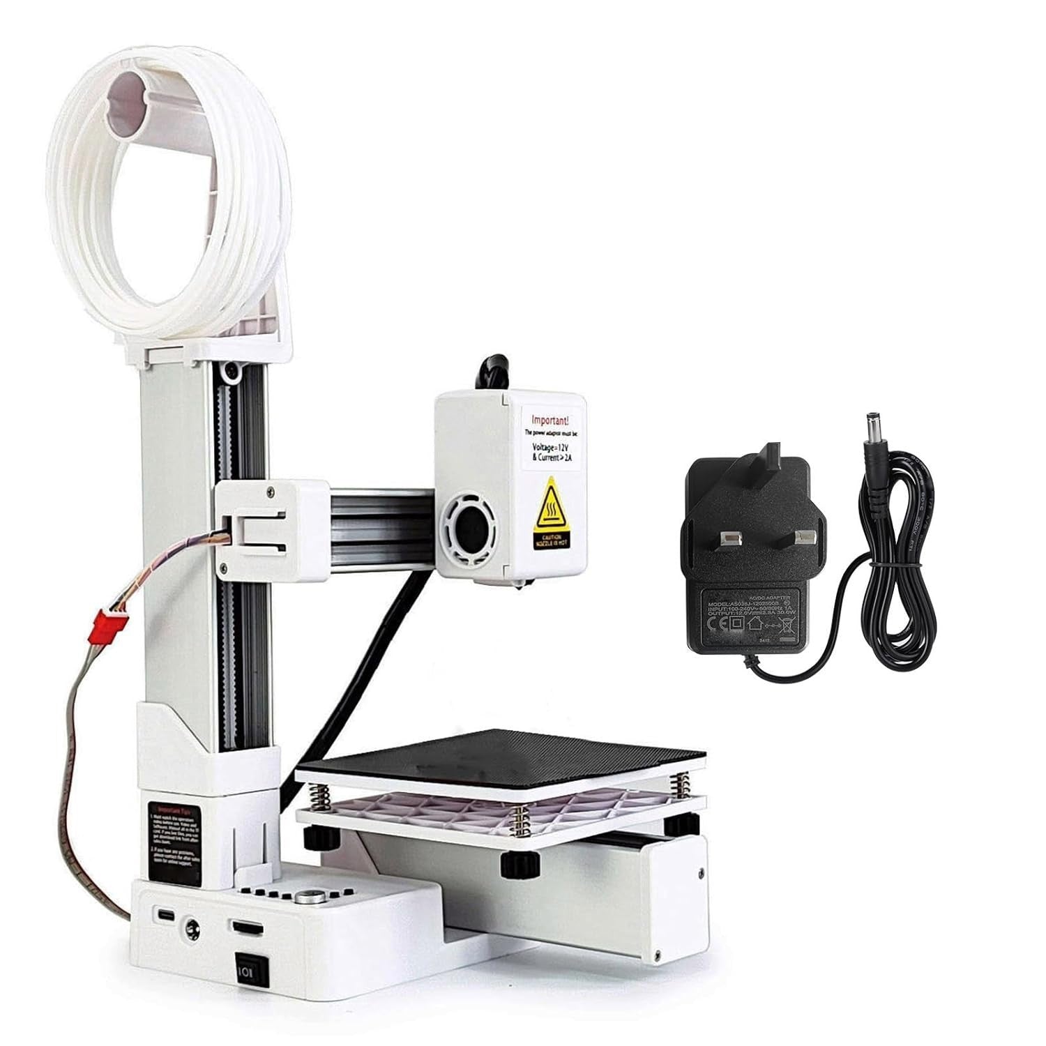 Mini 3D Printer Beginner High Precision Fast Heat 100x100x100mm GB Plug