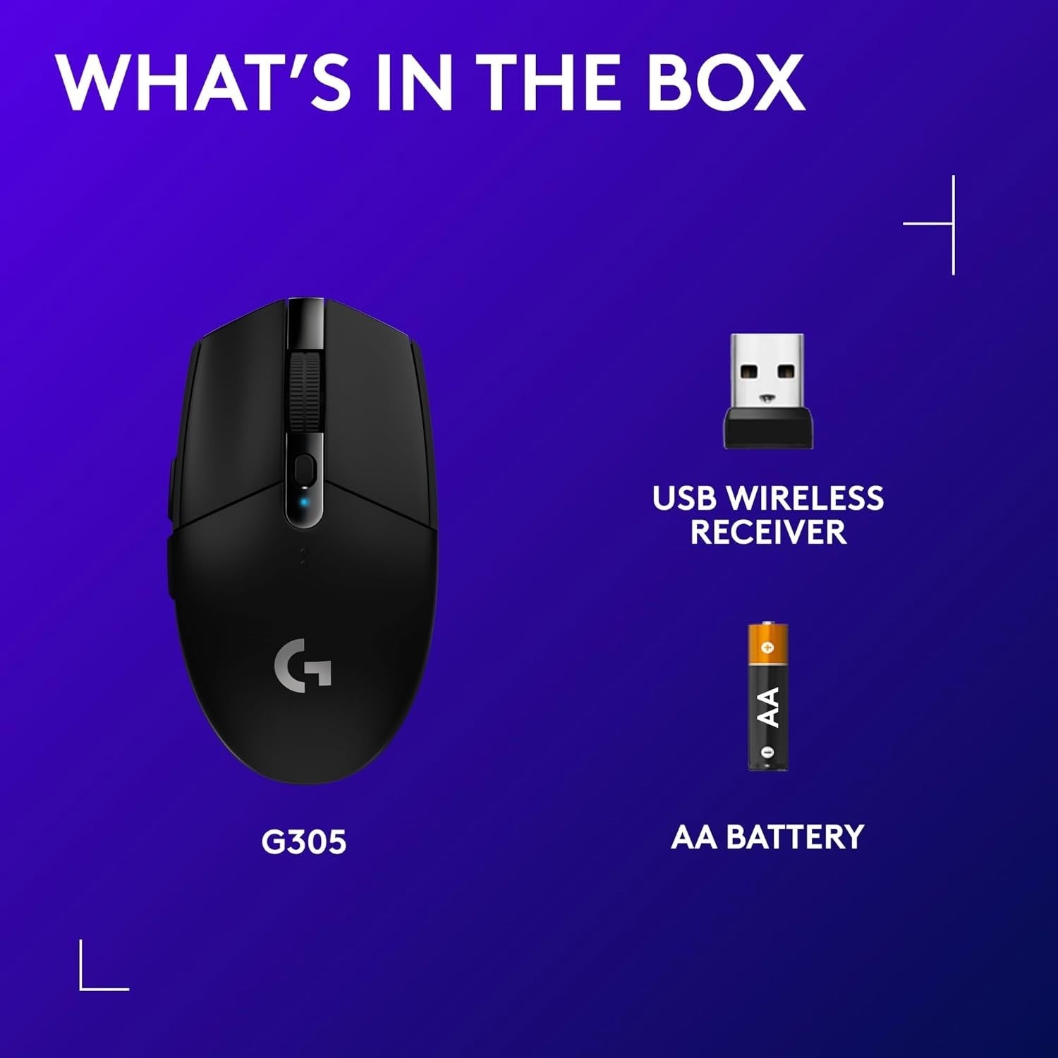 Wireless Gaming Mouse 12000DPI Ultra Lightweight 6 Button Long Battery PC