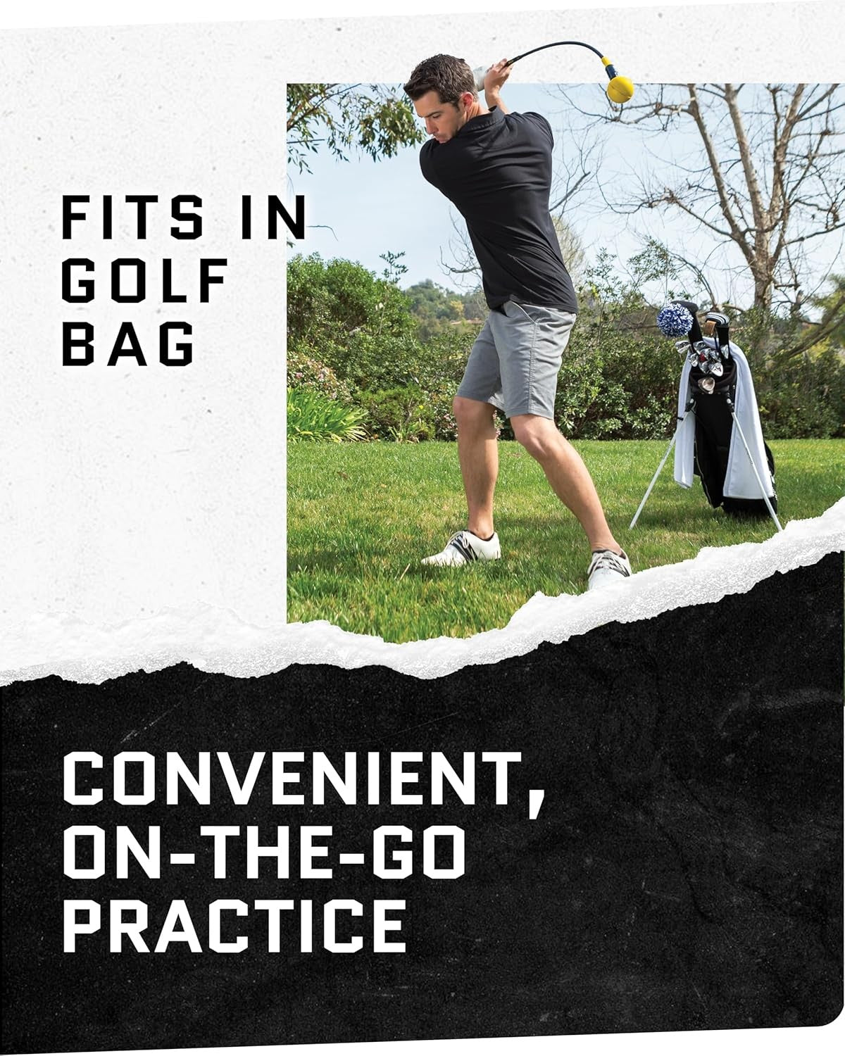 Golf Swing Trainer 122cm Flexible Tempo Training Aid Rod