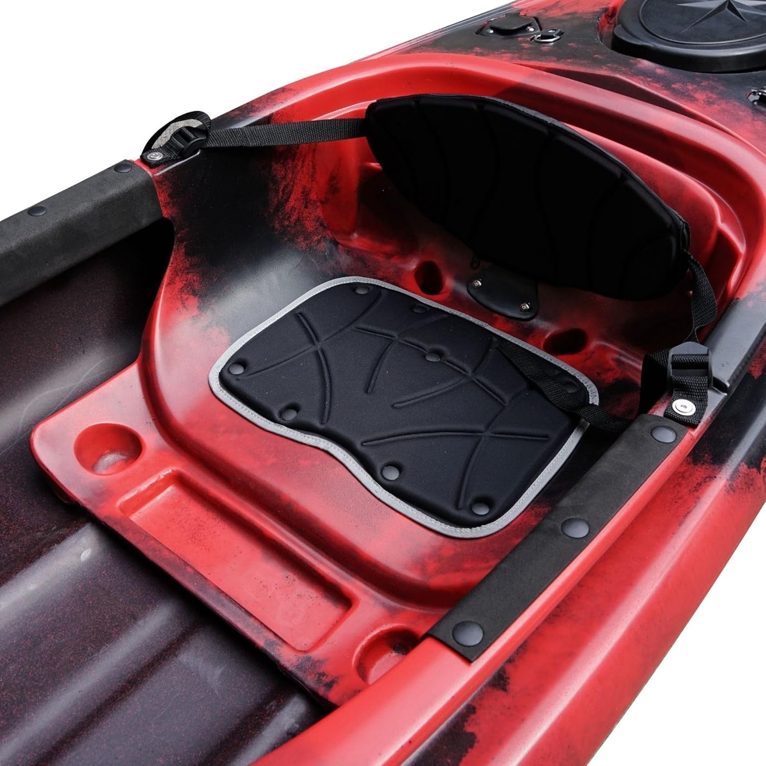 Sit Inside Kayak Recreational Fishing Canoe w/ Paddle Seat Red