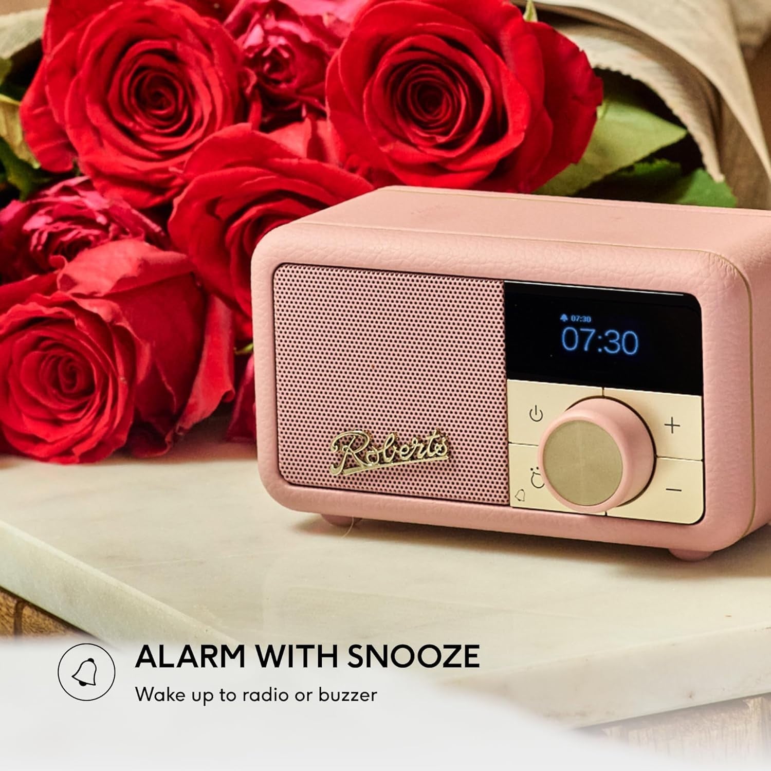 Portable DAB+ FM Radio Bluetooth | 20H Battery Dusty Pink