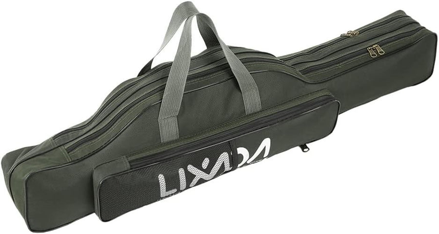 Fishing Rod Reel Carry Bag 100cm Foldable Tackle Storage Case