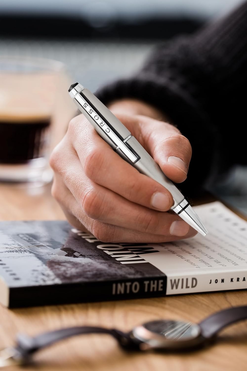 Luxury Nitro Blue Rollerball Pen Model Edge Fine Point Gift Box