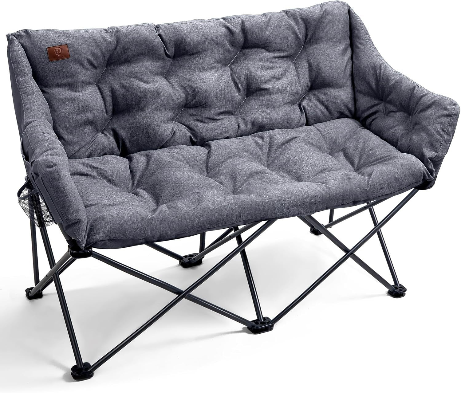 Heavy Duty Double Folding Camping Chair 320kg Capacity Outdoor Garden Sofa