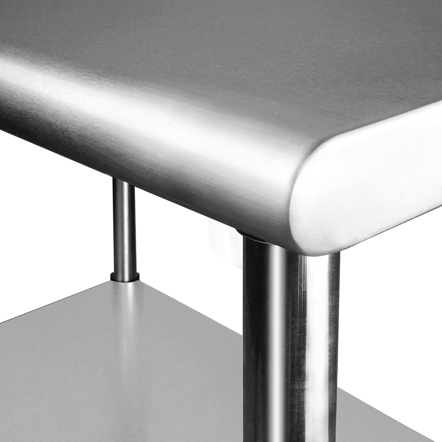 NSF Stainless Steel Workbench 152x61cm with Backsplash & Adjustable Shelf