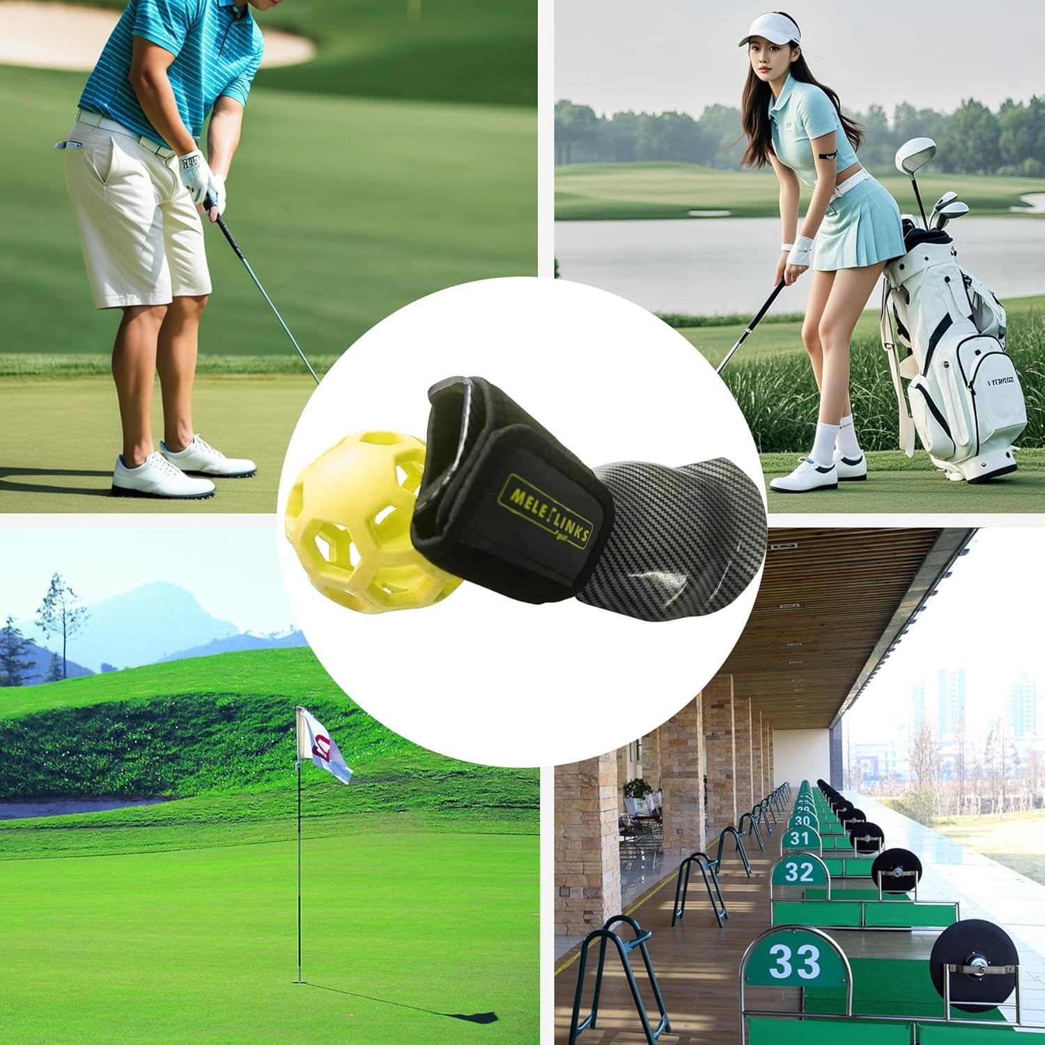 Golf Swing Trainer Ball Wrist Posture Corrector Training Aid