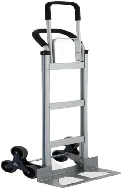 2 in 1 Folding Hand Truck Stair Climbing Shopping Cart Utility Trolley