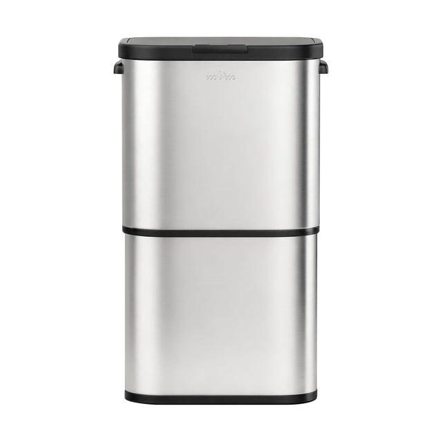 70L Kitchen Trash Bin | Stainless Steel Large Garbage Bin with Lid