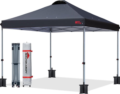 3x3M Durable Pop Up Gazebo Tent Black Folding Outdoor Party Camping Canopy