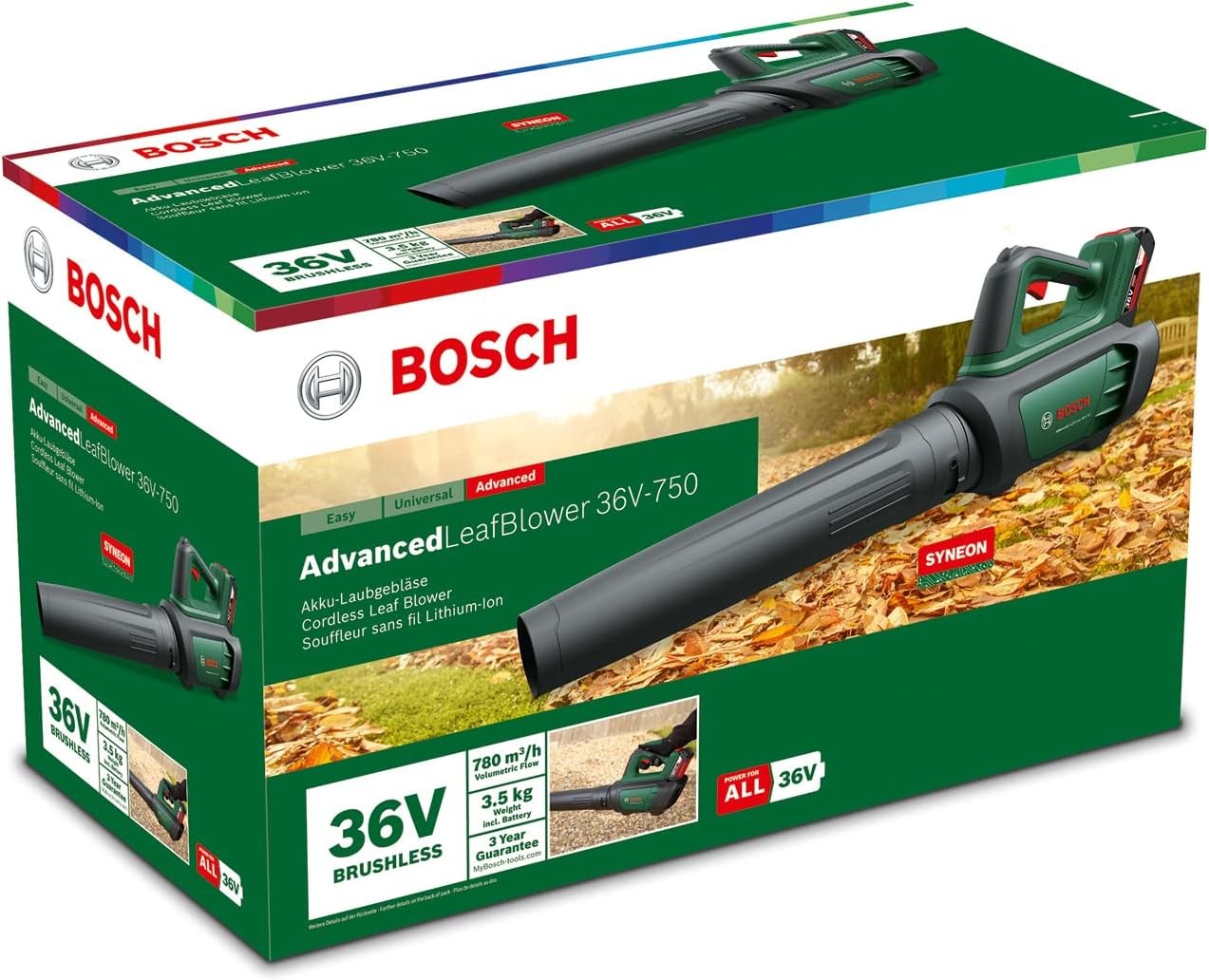 36V Cordless Leaf Blower High Power Lightweight Garden Cleaner with Battery