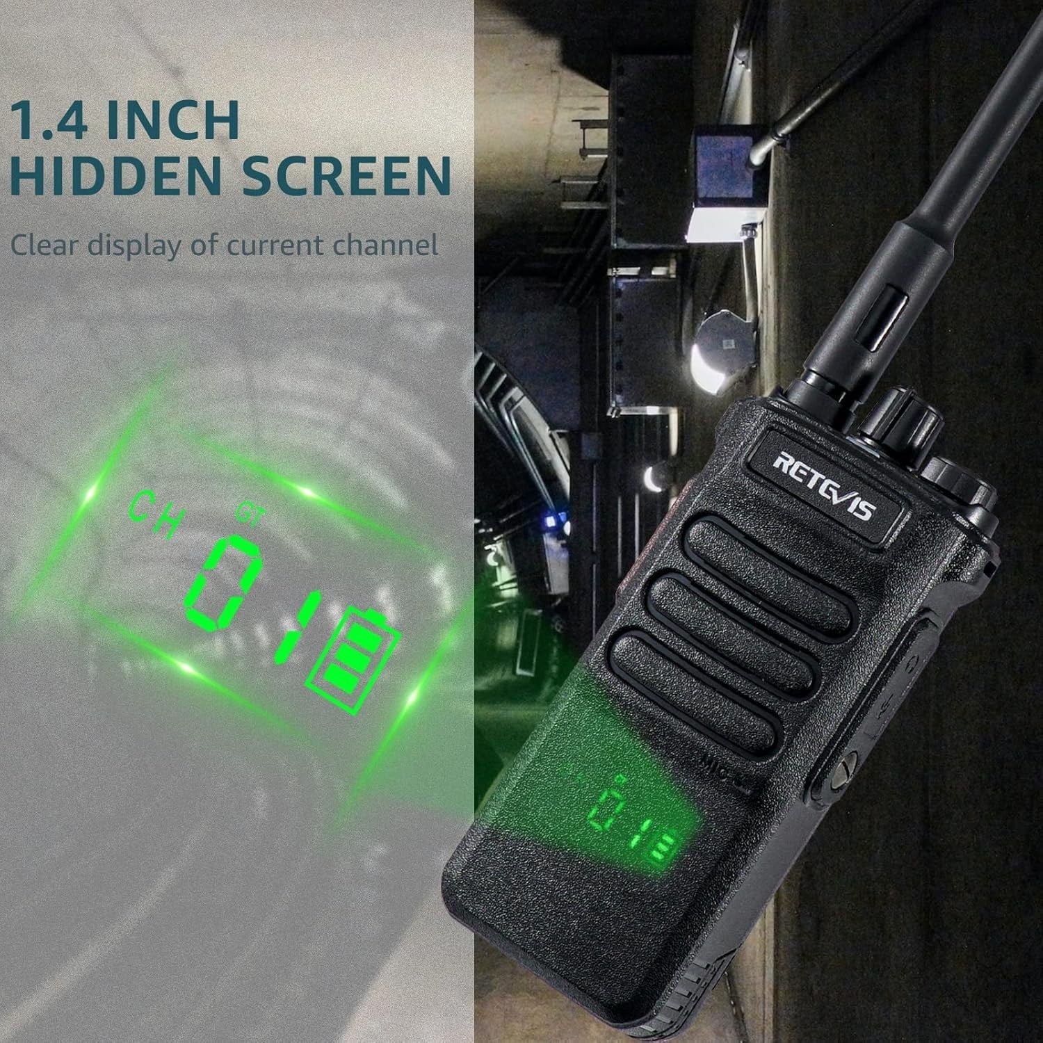 Long Range Walkie Talkies 3 Pack High Power 2600mAh VOX Rugged Radio