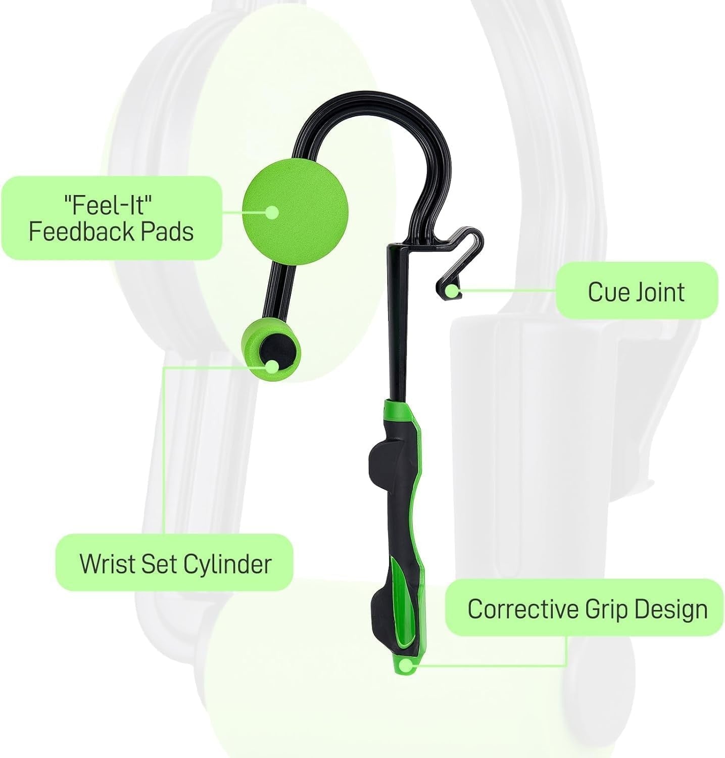 Golf Swing Trainer Grip & Wrist Alignment Aid Feedback Pad