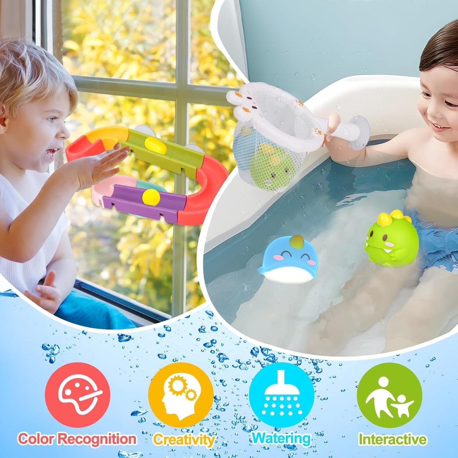 3 in 1 Dinosaur Bath Toy Bubble Machine Fishing Set