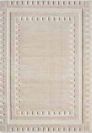 Beige Large Area Rug 200x290cm Washable Non Slip Soft Indoor Living Room Carpet