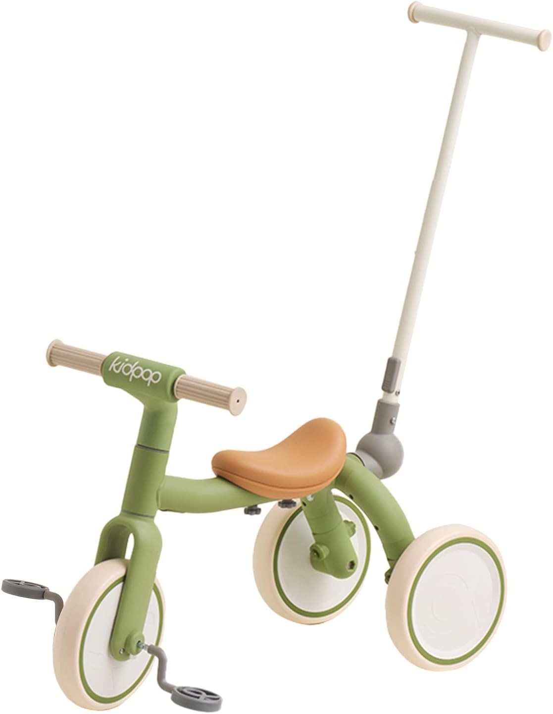 4 in 1 Kids Trike Balance Bike Scooter Push Trike EVA Wheels Green