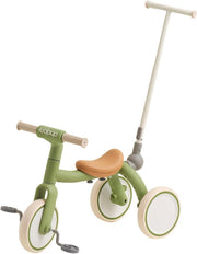 4 in 1 Kids Trike Balance Bike Scooter Push Trike EVA Wheels Green