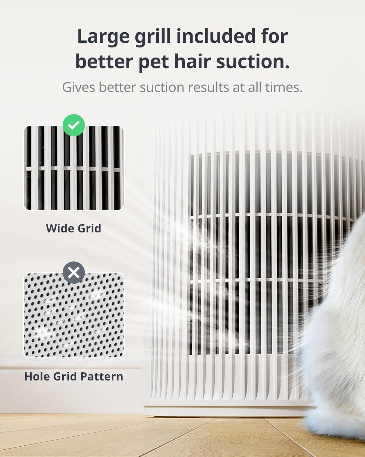 Smart Air Purifier CADR 400m³/h Large Room HEPA Pet Odour Alexa App