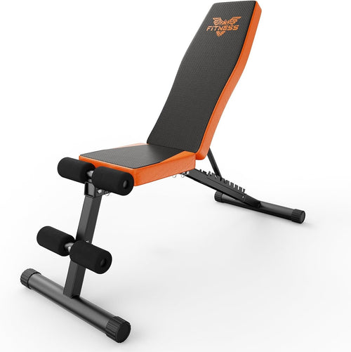 Adjustable Folding Workout Bench 660LB Capacity Home Gym Trainer