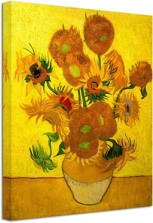 Van Gogh Sunflowers Canvas Wall Art 40x30cm Framed Print