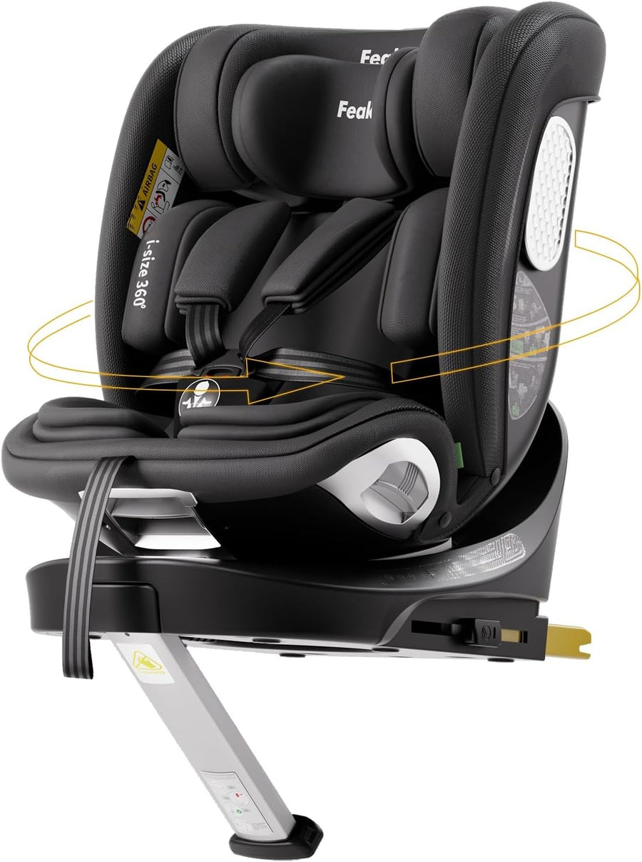 360° Swivel ISOFIX Child Car Seat R129 Group 0+/1/2/3 Birth to 12 Years