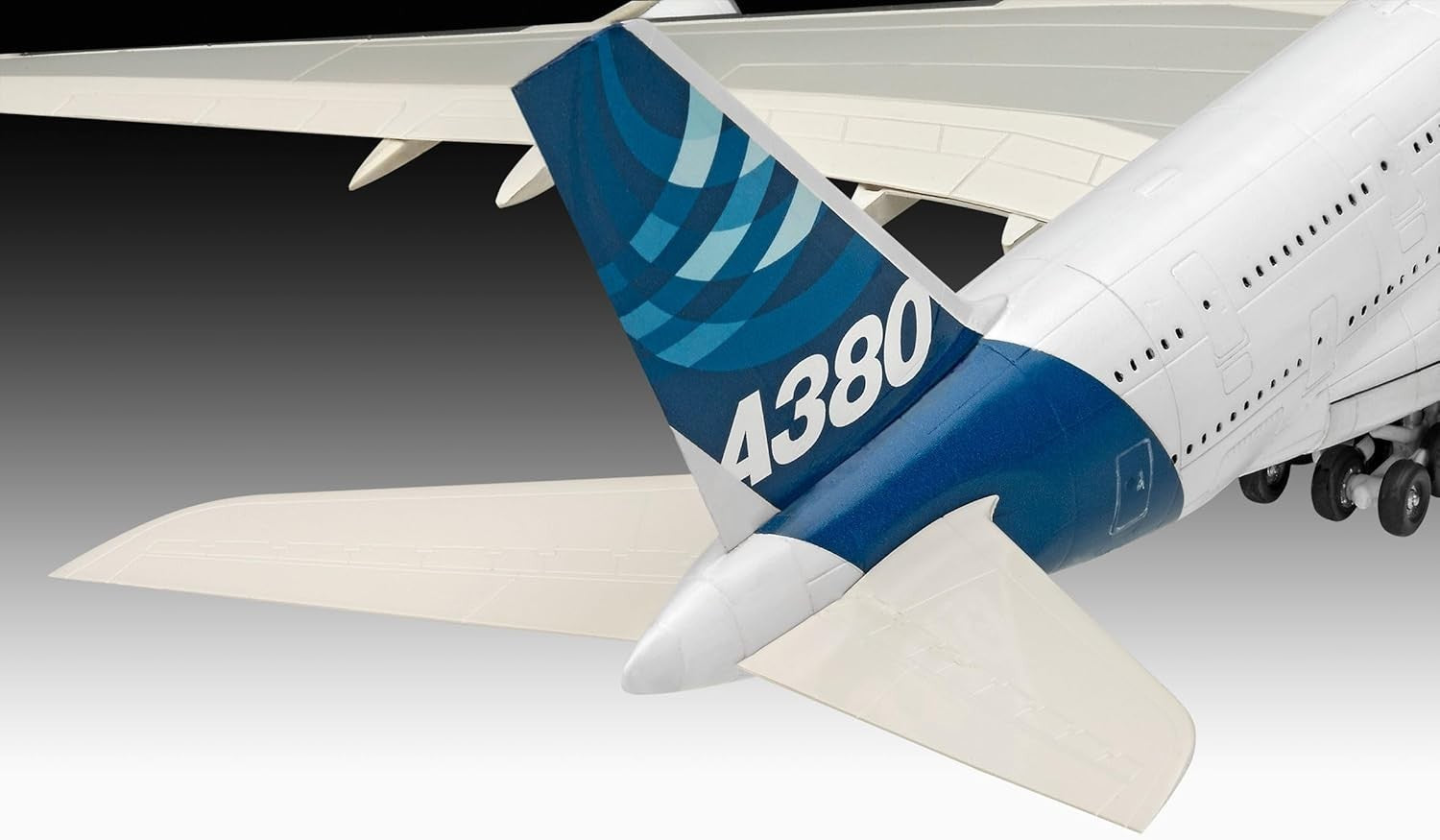 1:288 Scale Airbus A380 Model Kit Unpainted Plastic Aircraft Build Set