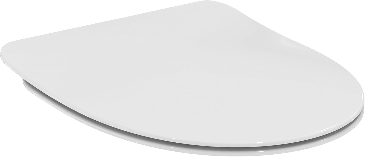 Conca Series Toilet Seat Round White Sandwich Duroplast Quick Release