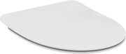 Conca Series Toilet Seat Round White Sandwich Duroplast Quick Release