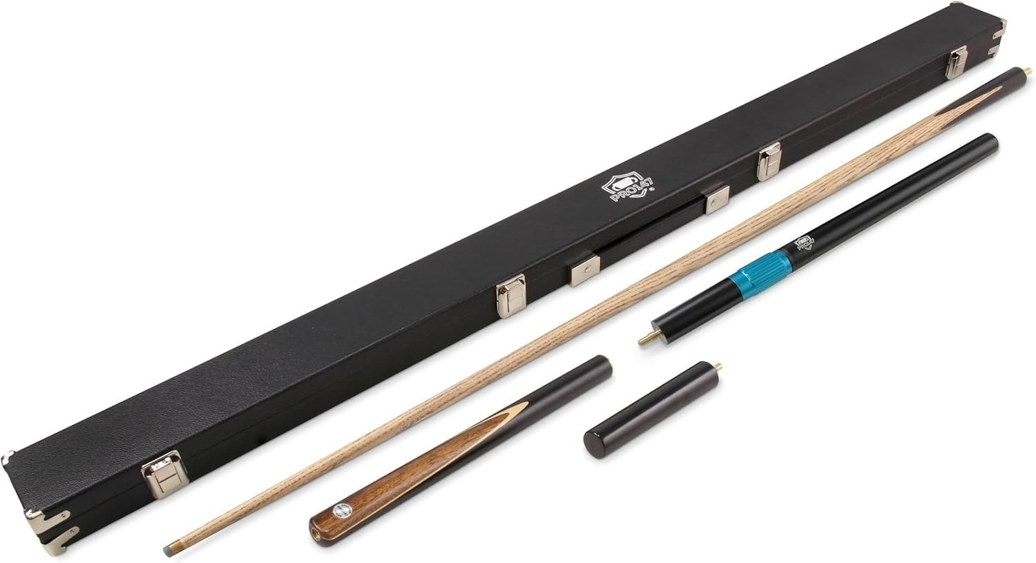 57" Heavy Snooker Pool Cue Set 3/4 Joint 9.5mm Tip Case Extension