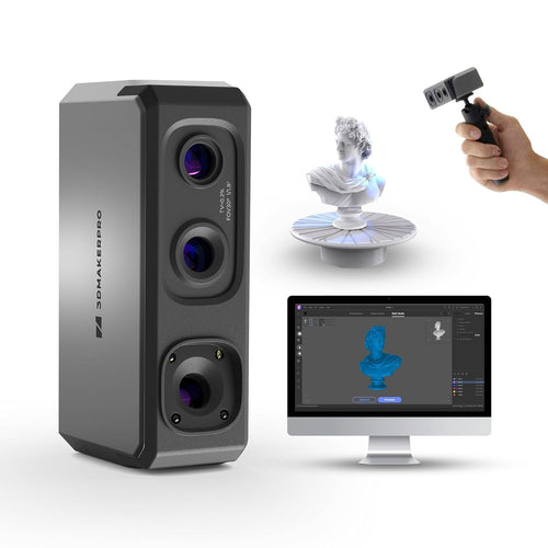 Handheld 3D Scanner 0.02mm Precision Anti Shake 10FPS Win Mac Fast Scan