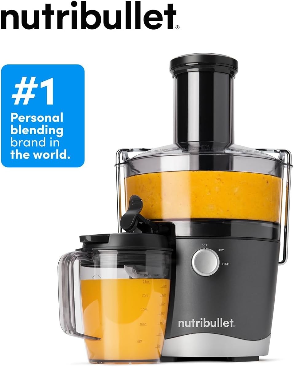 800W Centrifugal Juicer 3in Wide Chute 2 Speed No Drip Easy Clean