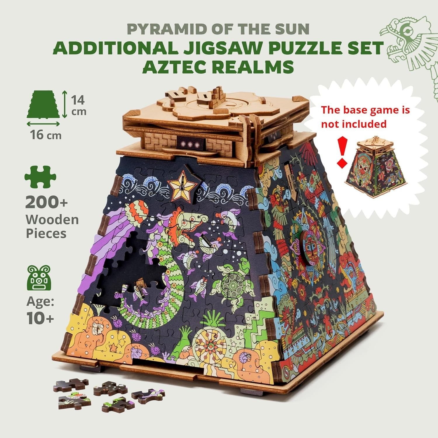 200+ Piece Wooden Puzzle Expansion - Aztec Realms Escape Room Gift