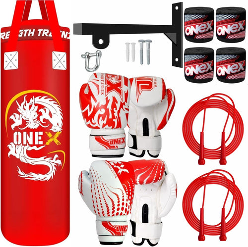 3ft Wall Mounted Punching Bag Set Boxing MMA Kick Training