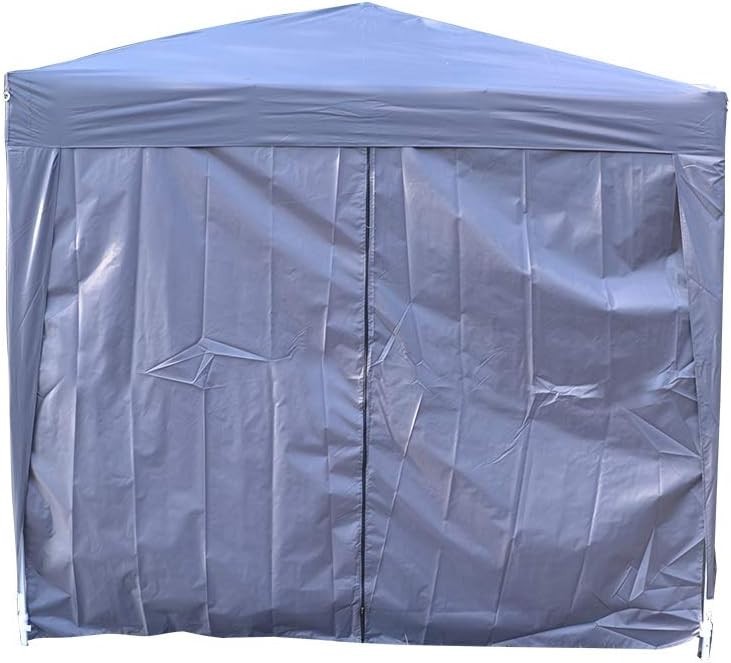 2.5x2.5M Grey Pop Up Gazebo With Sides Waterproof Outdoor Garden Party Tent