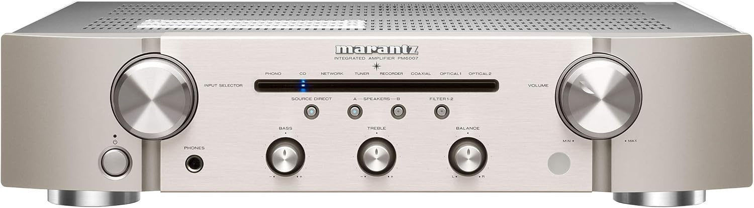 Integrated Stereo Amplifier DAC Optical Coaxial Inputs Phono 45W Channel