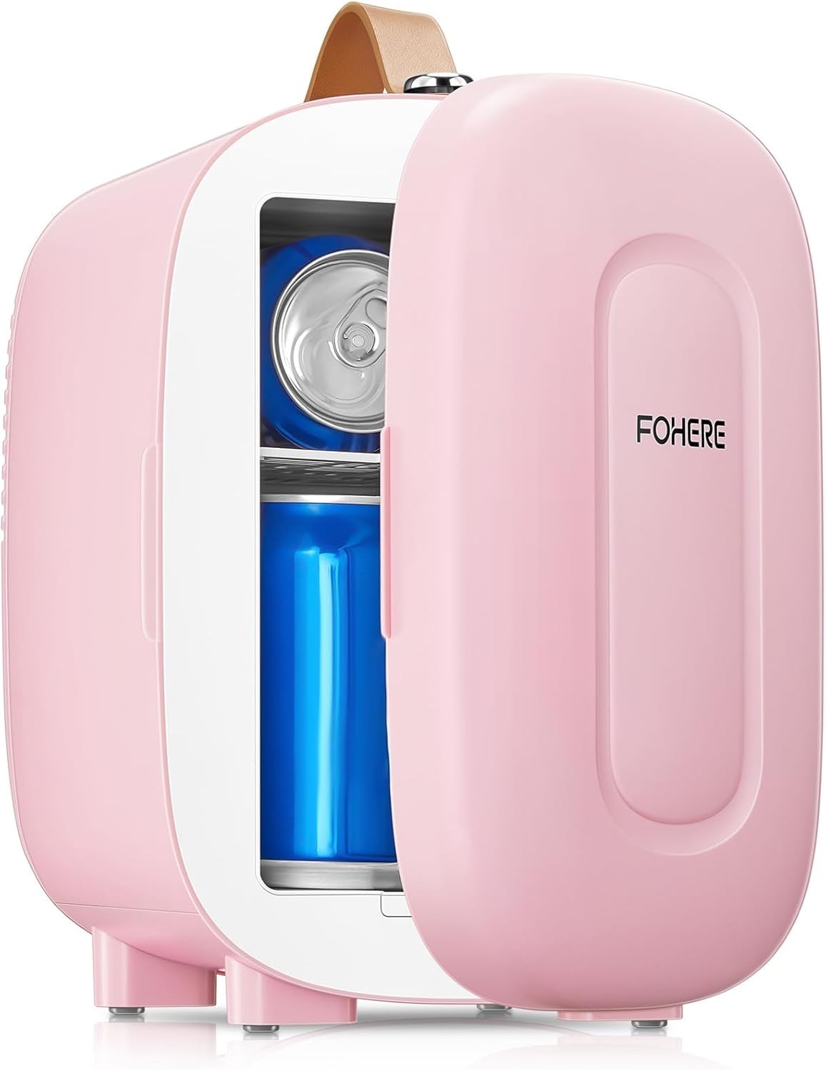 Portable 5L Mini Fridge Small Cooler for Office Bedroom Car Travel Pink