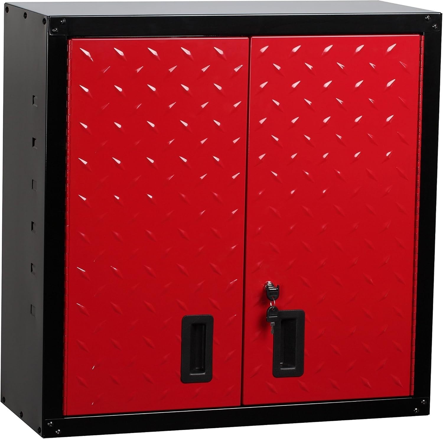 Heavy Duty Steel Garage Wall Cabinet with Lock, Adjustable, 12D x 30.2W x 30.1H