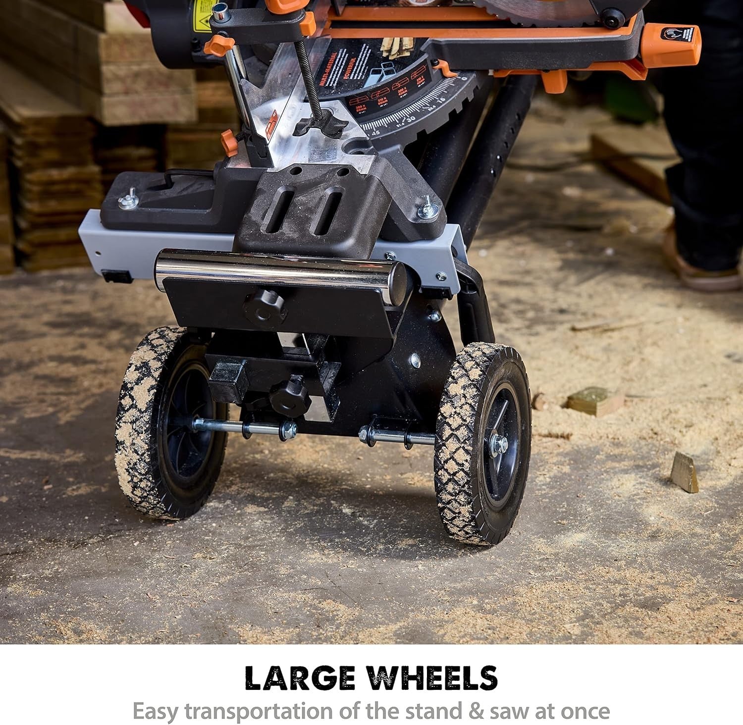 Folding Mitre Saw Stand Plus Extendable Arms 300kg Support Universal Fit