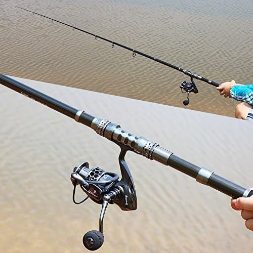 Telescopic Fishing Rod Reel Combo Carbon Fiber Portable Travel Fishing