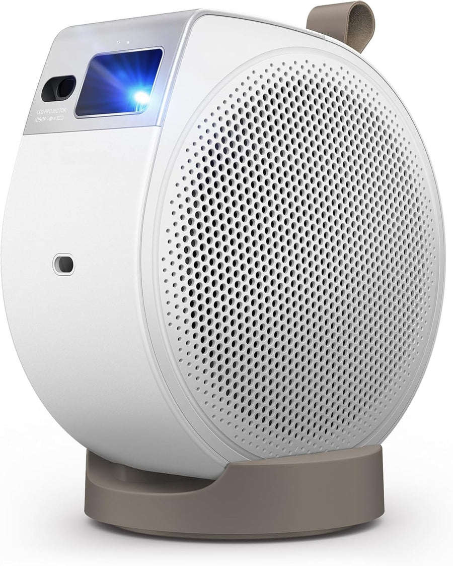 Portable 1080P Projector 500 ANSI Google TV Netflix HDR Ceiling