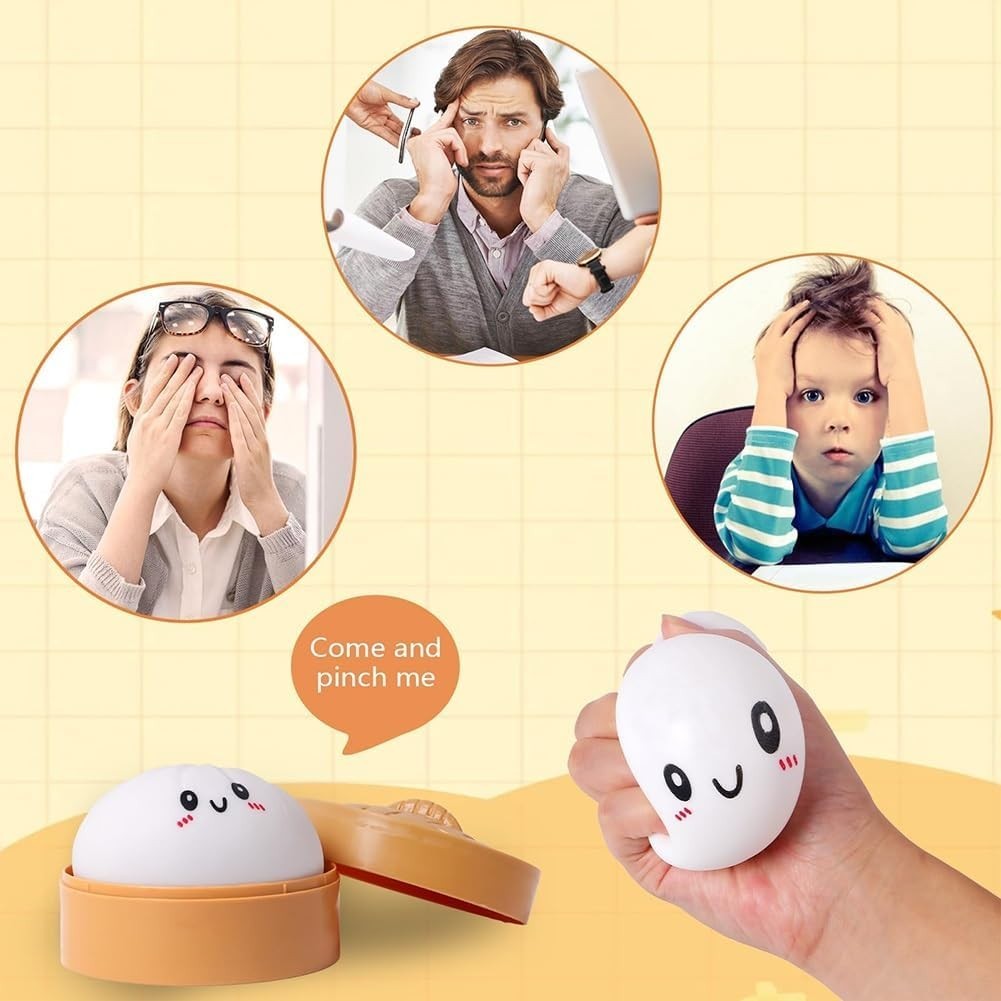 2PCS Jumbo Dumpling Squishy Giant Stress Relief Dough Ball Fidget