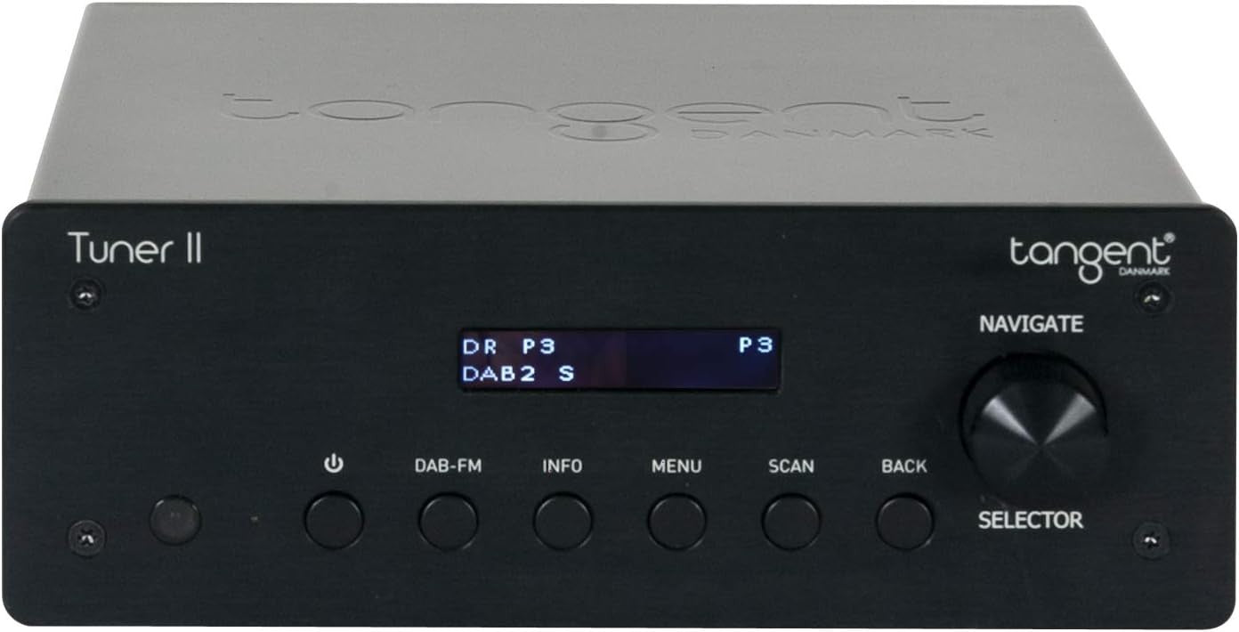 Compact DAB FM HiFi Audio Tuner Black Digital Radio Receiver Remote