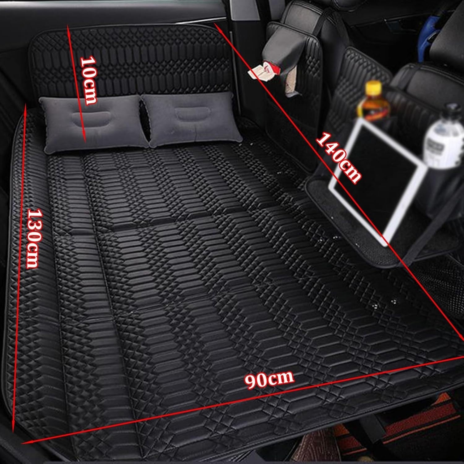 Car Bed Folding Mattress Non-Inflatable SUV Truck Back Seat 140x92cm