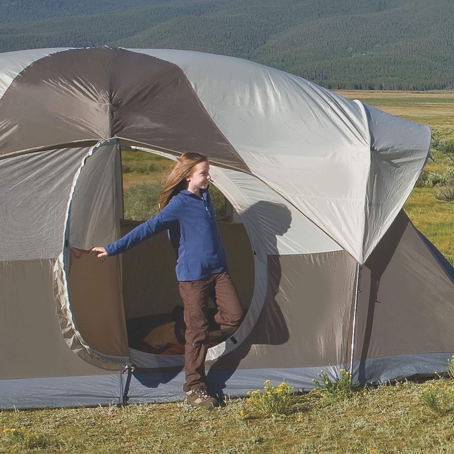 6 Person Family Camping Tent Weatherproof with Screen Room