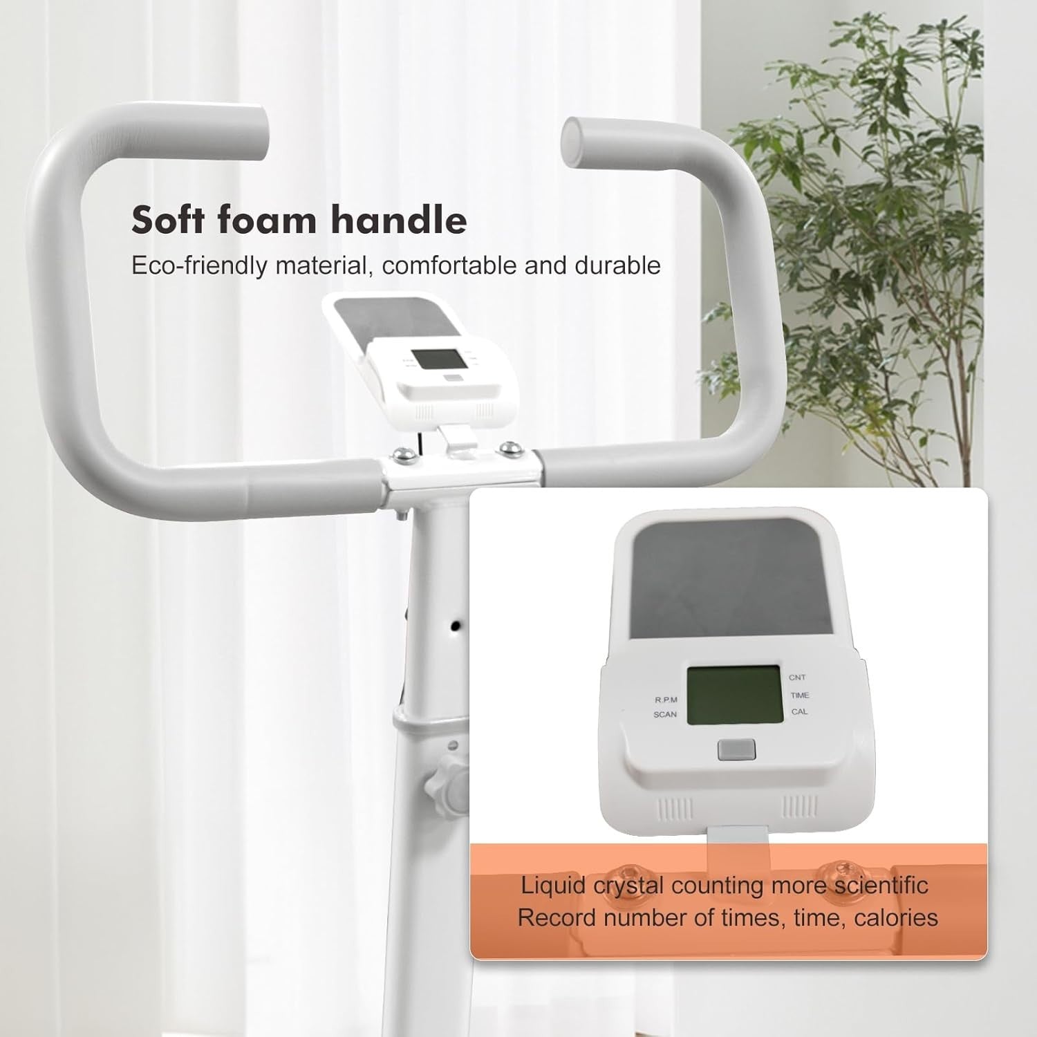 Home Vertical Climber Stepper w/ LCD Tracker, Foldable Design, 100kg Capacity