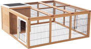 Large Rabbit Run Cage with Openable Top Outdoor Guinea Enclosure