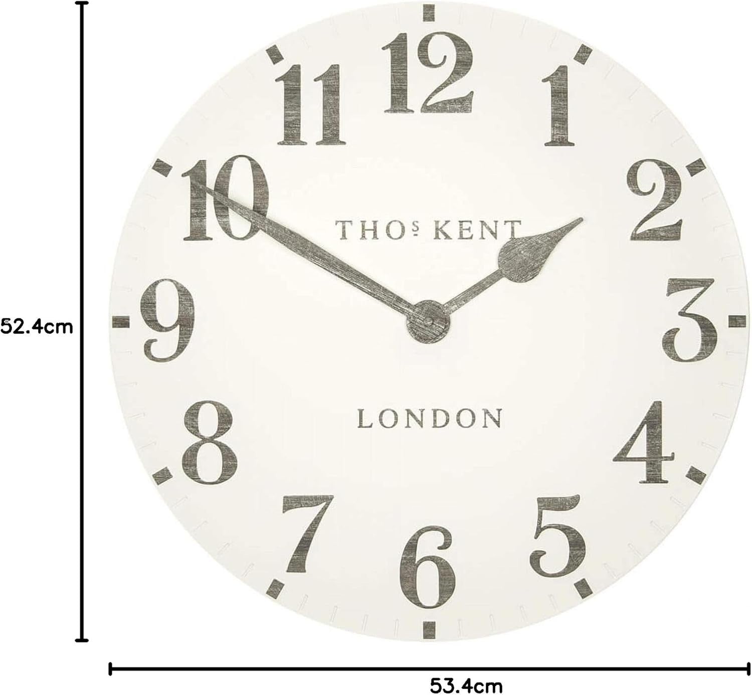 Classic 20" Limestone Wall Clock Silent Arabic Numerals Home Décor Timepiece