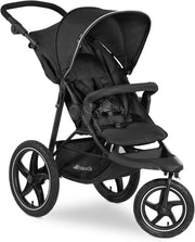 All Terrain Pushchair 3 Wheeler Air Tyre Stroller Reclining Seat UPF50+ Black